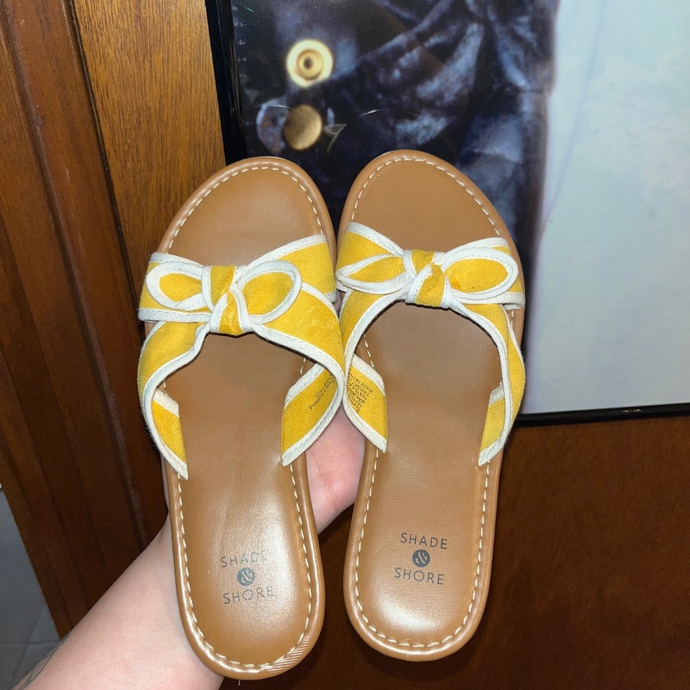 Yellow sandals